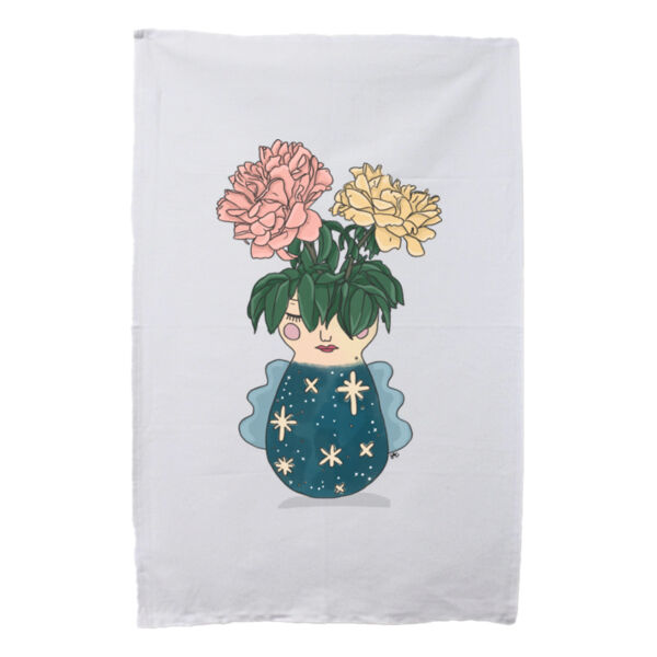 I can buy myself flowers teatowel Thumbnail